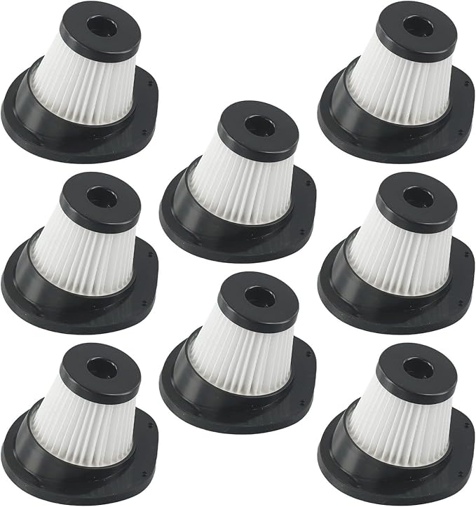 Vacuum Cleaner Filters Replacement for VL188 VL189, Washable Reusable Vacuum Cleaner Filter Accessories, Handheld Vacuum Replacement Accessories, 8 PACK