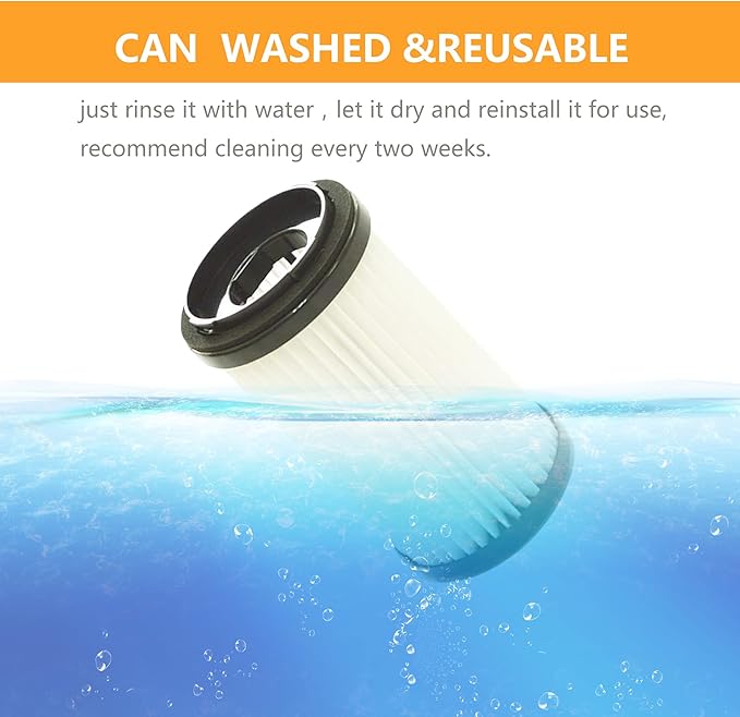 EZ SPARES Replacement for Kenmore Vacuum Cleaners DCF-1 DCF-2 Washable & Reusable HEPA Filters Replacement Kit to Filt 82720, 471178 & 82912(2pcs)