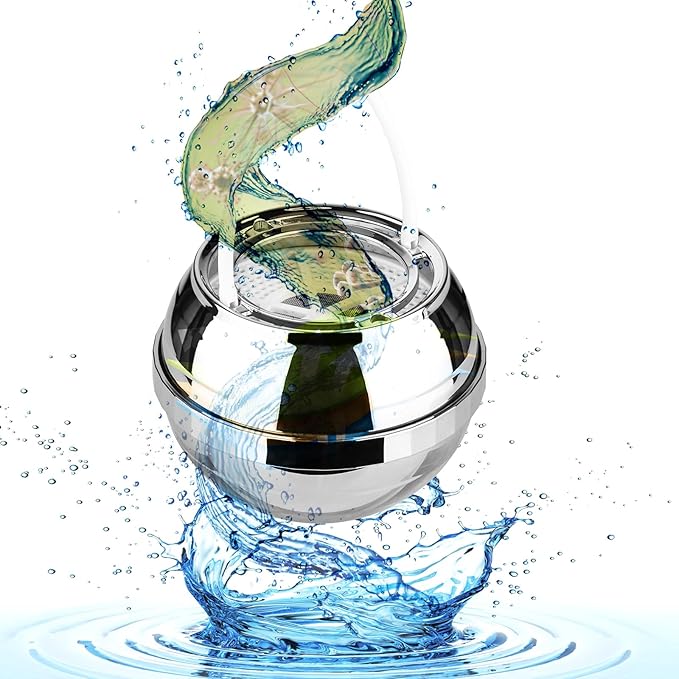 Ball Filter for Bathtub -8 Stages bath filter for tub- Removes Hundreds of Contaminants, Purify Your Bathwater for Healthier Skin and Hair, BPA Free, bathtub water filter, bathtub water filter