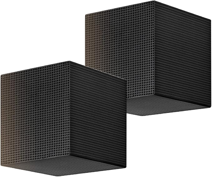 4in * 4in * 4in 2pcs Water Purification, Cube Activated Carbon Nano Water Purification Filter for Water Aquarium Fish Tank Activated Carbon pellets.