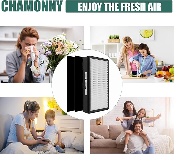 A2 True HEPA Replacement Filter Size A2, Compatible with Filtrete FAP-C02-A2, FAP-C03-A2, FAP-T03-A2, FAP-SC02L Air Purifier, Part # 1150101, 2 H13 True HEPA Filters + 4 Pre-filters