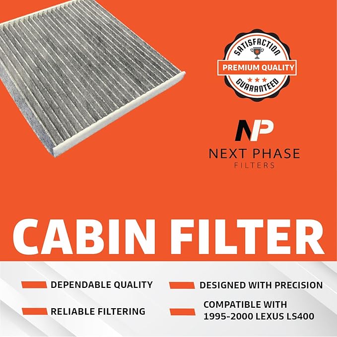Cabin Air Filter Replacement - Pack of 1 - Made in USA - Compatible with 1995-2000 Lexus LS400 4.0L; Replaces O.E. 8713950010 and 87139YZZ02