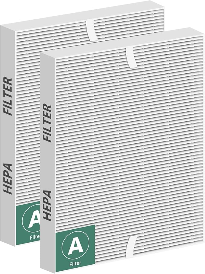 115115 HEPA Replacement Filter A Size 21 Compatible with Winix PlasmaWave Air Purifier C535 5300 5300-2 5500 5500-2 6300 6300-2 P300 AM90 9000 5000 C909 9800, 2 PACKS，By Improvedhand