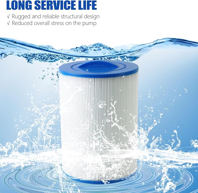 PAS40-F2M Hot Tub Filter 6CH-352 - Spa Filter Cartridge Replacement fit for Unicel, Artesian Spas 06-0014-12, Filbur FC-0312, Master Spas PMA-R1 Filters, 40 Sq.Ft Hot Tub Filter Cartridge, 2 Pack