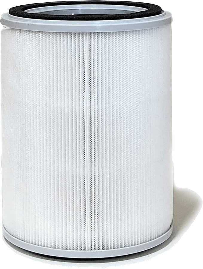 Nispira 3-in-1 True HEPA with Activated Charcoal Replacement Filters, Compatible with TOPPIN TPAP001 Air Purifier Comfy Air C2, 1-Pack