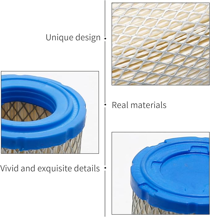 2PCS K1211-82320 Air Filter, Replacement for John Deere M113621 6449, Replacement for Kubota K2581-82311, Replacement for Kubota GR2100 GR2120