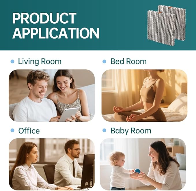 2-Pack 10 Replacement Humidifier Water Panel Evaporator Compatible with Aprilaire H510EZ1A 4793 Humidifier Filter or 500 500A 500M 558 110 220 10" x 13" x 1-5/8"10