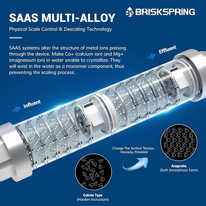 Salt Free Water Descaler Whole House, Scale Water Softener System, ¾-Inch NPT Water Heater Descaler, Prevent Scale Built Up On Water Heaters, Smart Toilet & Boilers, 10-Year Durability