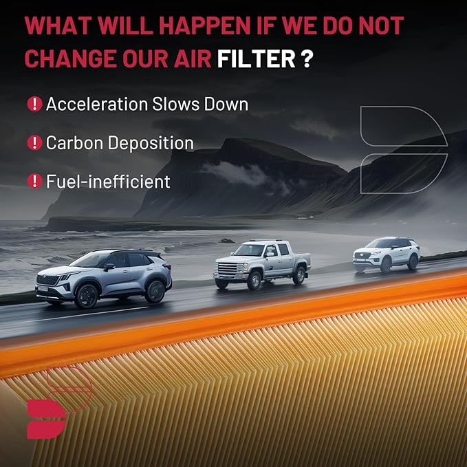 BDFHYK CA11251 Engine Air Filter Compatible with Buick Regal & Cadillac XTS & Chevrolet Impala Malibu Limited, 2.0L 2.5L 3.6L, Flexible Panel, Replace# PA9926, 22989313