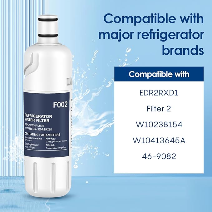 W10413645A EDR2RXD1 Replacement, Compatible with W10413645, P6RFWB2, W10238154, 46-9082, 46-9903, 3 Pack