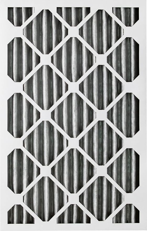 Nordic Pure 14x25x2 (13 1/2 x 24 1/2 x 1 3/4) Furnace Air Filters MERV 12 Pleated Plus Carbon 3 Pack