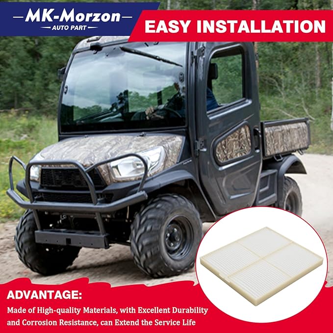 Cabin A/C Air Cleaner Air Filter Compatible with Kubota RTV(UTV) Replaces# K7731-87050