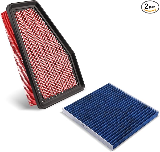 HEPA Cabin Air Filter and Engine Air Filter Fit for Cherokee 2019-2020 L4 2.4L, Cherokee 2019-2020 V6 3.2L Replacement CF12307 68245310AA (Not Fit for Grand Cherokee) Accessories