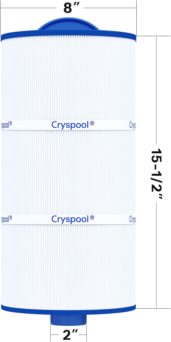 Cryspool® 08009 Spa Filter Compatible with 2540-381, J-200 Series Hot Tubs from 2007 Onwards, PSD95-F2L, 8CH-102, FC-2781, 95 Sq. Ft Hot Tub Filter Cartridge, 1 Pack