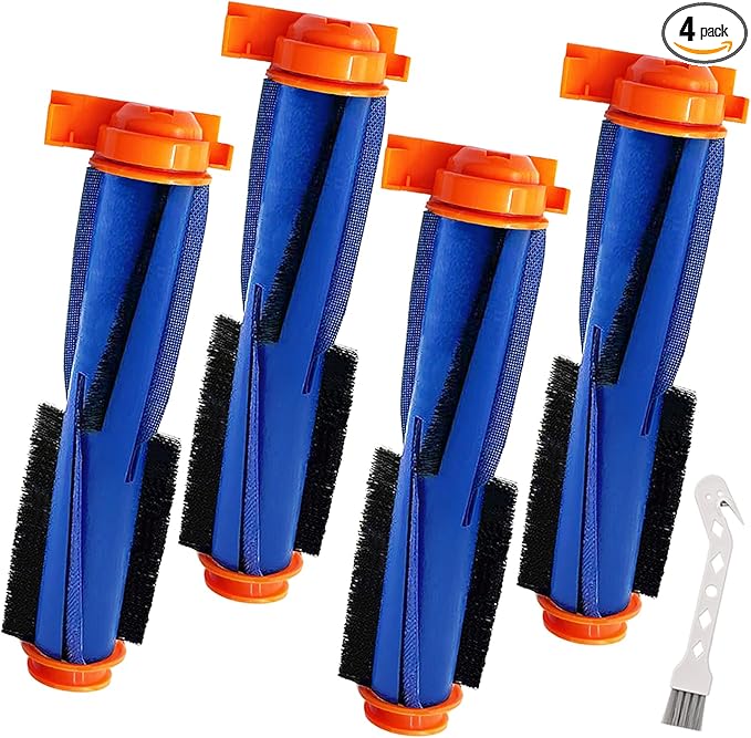Replacement Parts for Shark AI AV2501S AV2511AE AV2610WA AV2501AE RV2502AE RV2400WD RV2610WD AV2310AE RV2310AE UR250BEOUS UR2500SR rv2410wd AI Ultra 2- in-1 Robot Vacuum, 4 Pack Main Brush