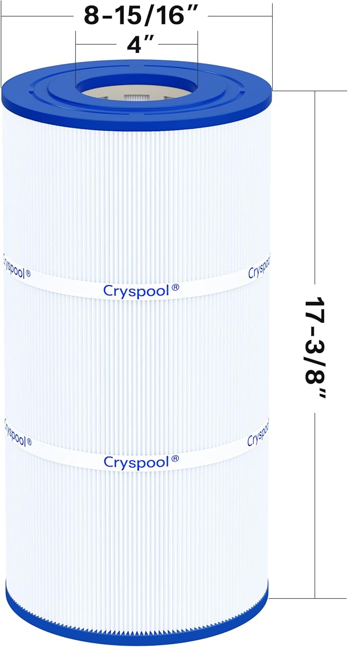 Cryspool® 08046 Filter Compatible with Hayward C900, CX900RE, C-900, PA90, Posi-Clear PXC-95, C-8409, Ultral-B6, PP-B6, FC-1292, 90 Sq. Ft Pool Filter Cartridge, 1 Pack