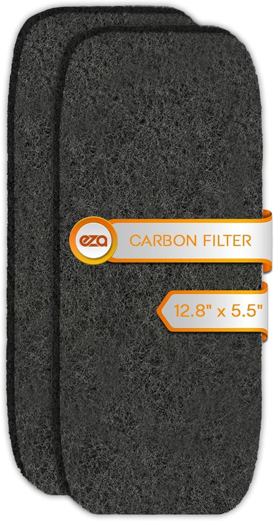 RV Premium Charcoal Activated Carbon Fiber Air Conditioner Filter - Air Duct AC Carbon Filter Replacement for RV AC Vent (2 Pack, 12.875” x 5.5”)