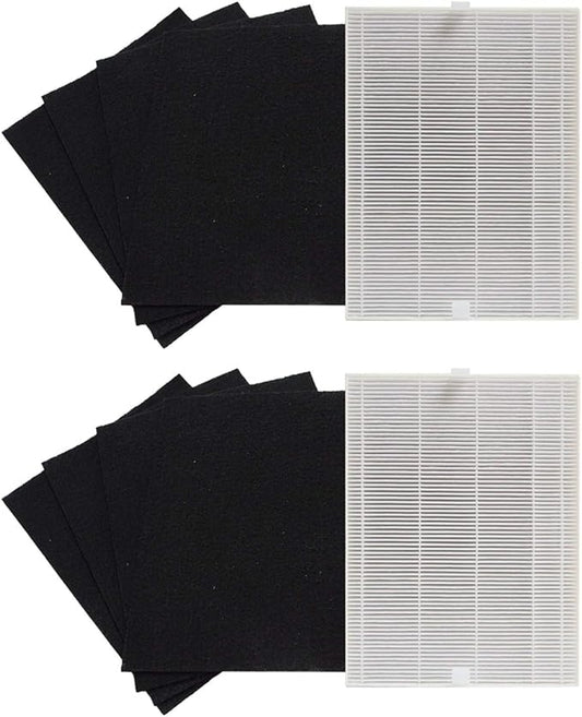 PUREBURG AP-1216L Replacement True HEPA Filter Set Compatible with Coway AP-1216L Tower Mighty Air Purifier,H13 Activated Carbon Pre-Filters