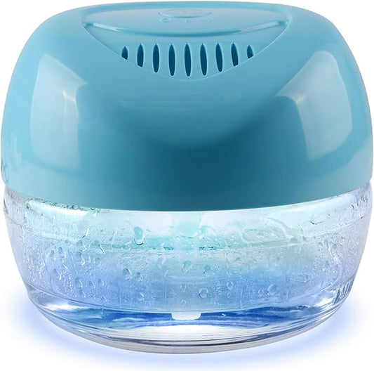 Water-Based Purifier Air Washer, Air Revitalizer & Freshener, Air Fresher with 7 LED Color Changing Light for Rooms (Blue)