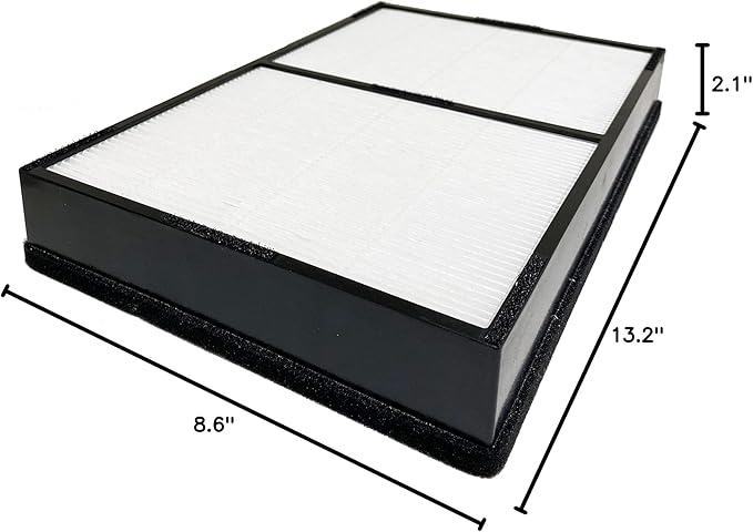 Nispira Type A2 Size True HEPA Replacement Filter For Filtrete Room Air Purifier FAP-C02-A2, FAP-C03-A2, FAP-T03-A2, Part 1150101, 4 Packs