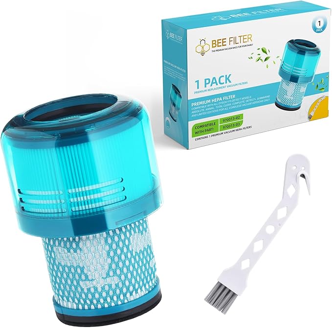 Dyson V15 Filter, 1-Pack Premium True HEPA Replacement Filter Compatible with Dyson V15 Detect, V15 Detect Absolute, V15 Submarine, V15 Detect Filter, V11 Animal Filter, V11 Filter, Part no. 970013-02