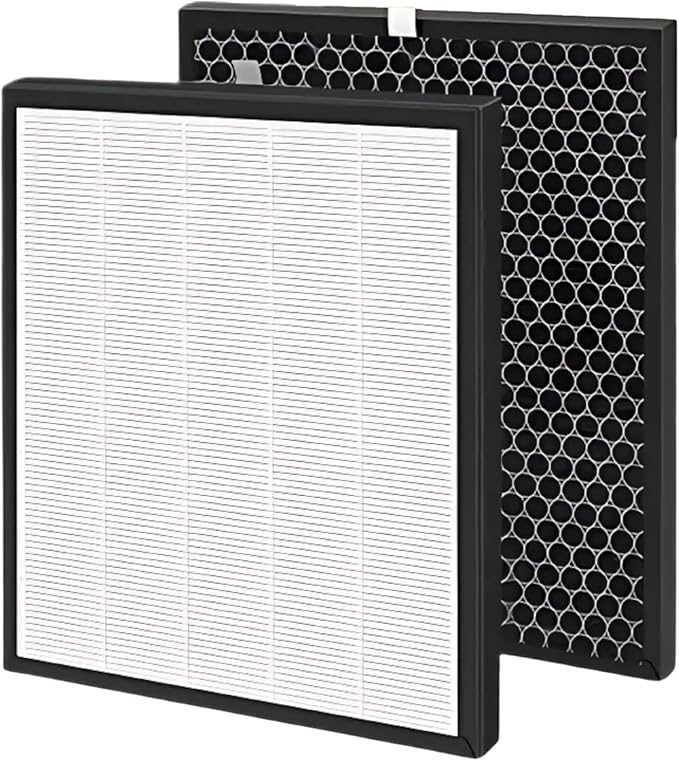 Nispira LV-PUR131 Filter Replacement for Levoit Air Purifier LV-PUR131 3-in-1 HEPA Carbon, 1 Set