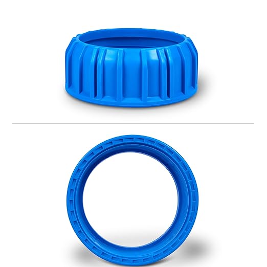 10 Inches Transparent Standard Whole House Water Filter System with Presser Relief Valve, 3/4” Inlet/Outlet Brass Port and Yearly Supply (4) Sediment Cartridges 50 Micron