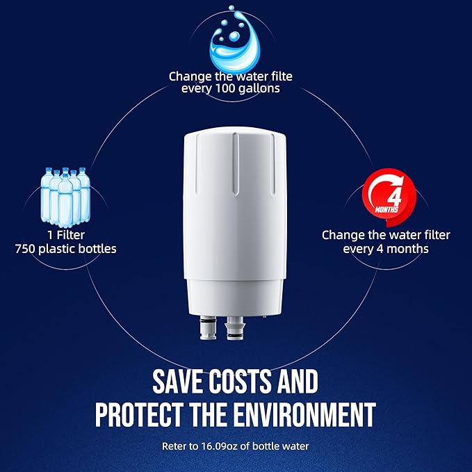 Water Faucet Filter by DESENRUIS Compatible with Brita Faucet Filter,36311 On Tap Water Filter System, Compatible with FR-200, FF-100 Replacement filter,Reduce Lead and Chlorine,Pack of 2