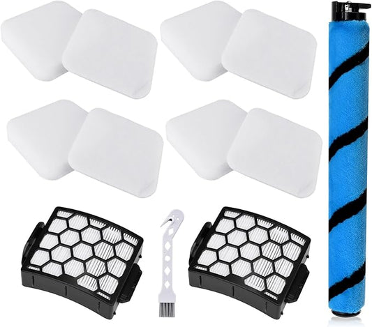 LA502 LA500 Brush Roller Filter Replacement for Shark Lift-Away ADV DuoClean PowerFins LA502 LA502NP LA500 LA500WM Upright Vacuum, Replaces Part XHF320 XFFK320 1483FC200