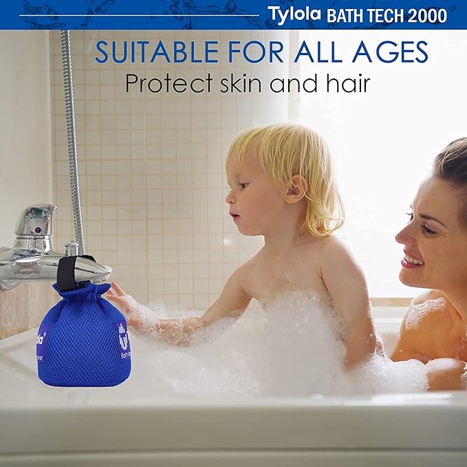 Bath Tub Filter with Cation Exchange Resin | Reduces Hard Water and Chlorine | Softer Skin and Hair | Minimizes Skin Irritation and Hair Damage | For Sensitive Skin | Bath Tech 2000