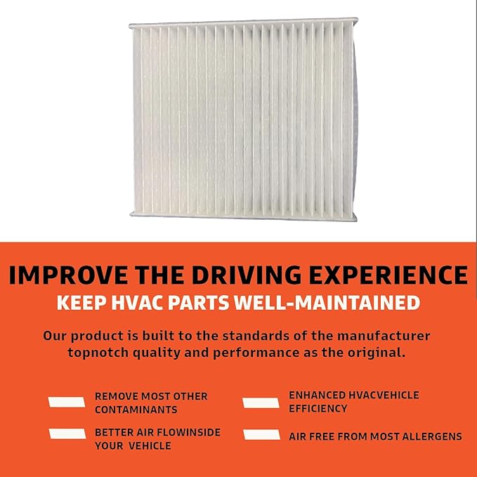 Cabin Air Filter Replacement - Pack of 1 - Made in USA - Compatible with Various Toyota CH-R, Corolla Cross, Prius and RAV4 Models - Replaces O.E. 87139YZZ83