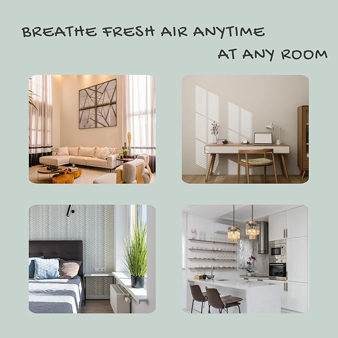 Nispira True HEPA Replacement Filter with Activated Carbon Compatible with MA#15 Air Purifier Part MA#15R. 6 Packs