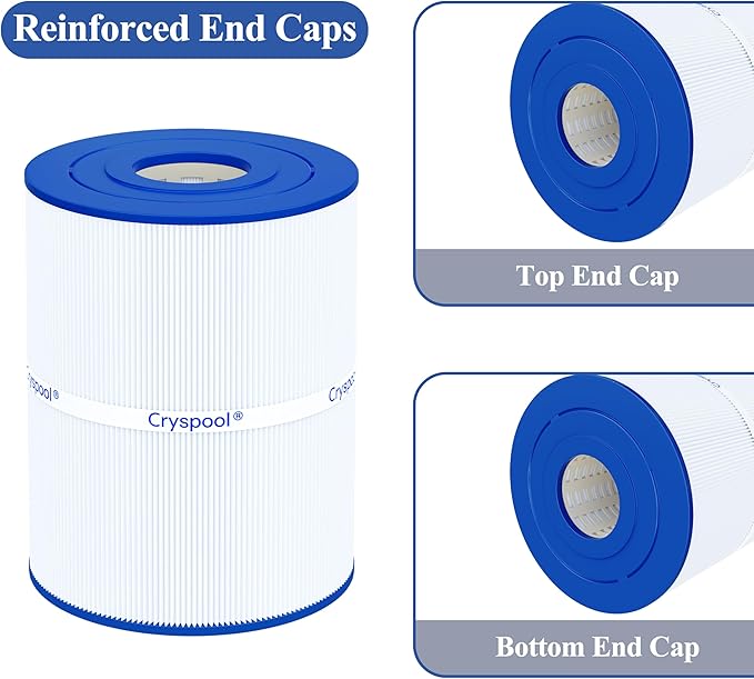 Cryspool® pwk65 Compatible with Watkins 31114, Hot Spot spa Filter, C-8465, FC-3960, 71827, 71828, Watkins 65 sq.ft hot tub Filter, 2 Pack