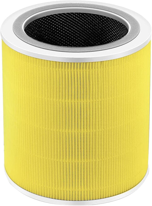Core 400S Pet Care Replacement Filter Compatible with LEVOlT Core 400S & Core 400S-P Air Purifier, 3-in-1 Activated Carbon Pre-Filter, Core400S-RF-PA(LRF-C401-P-YUS), 1 Pack, Yellow