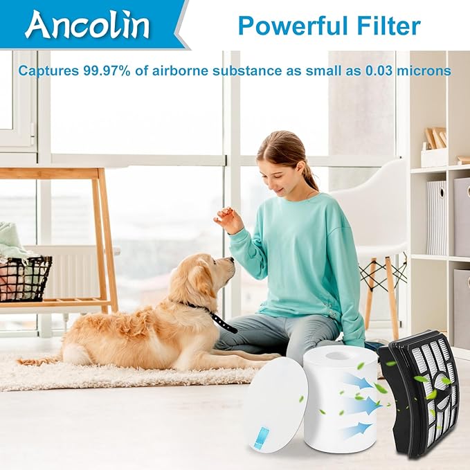 2 + 4 Pack Filter Replacement for Shark Rotator Pro Lift-Away NV500, NV501, NV502, NV503, NV505, NV510, NV520, NV552, UV560, NV642, ZU780, ZU782, ZU785. Compare to Part # Xff500 Xhf500