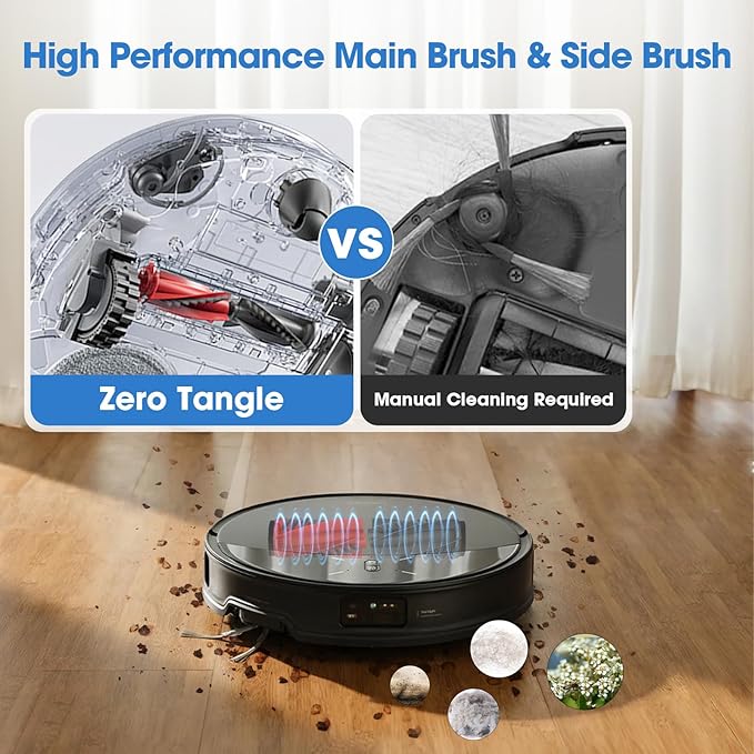 27PCS Replacement Accessories Kit for Roborock Saros 10R / Qrevo CurvX Vacuum Cleaner Includes 2 Main Brush, 4 HEPA Filters, 6 Mop Pads, 6 Dust Bags, 6 Side Brushes, 3 Cleaning Tools