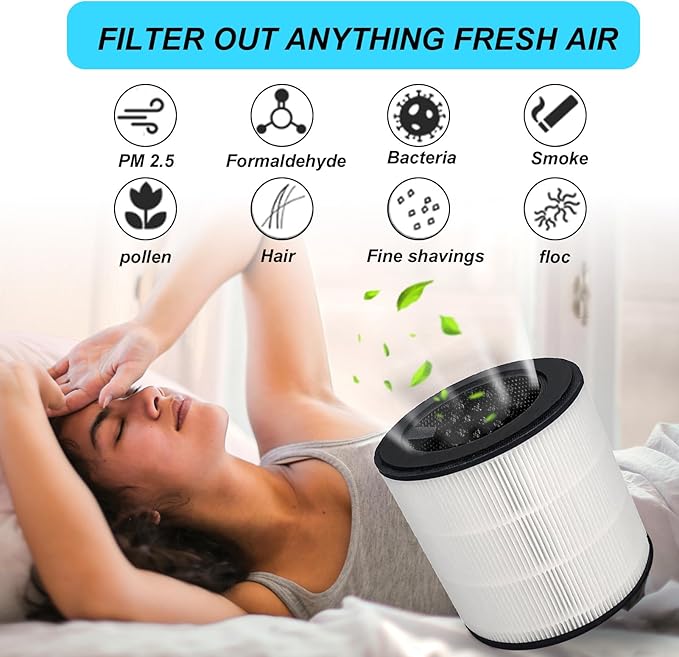 1 Pack FY0293 True Replacement Filter，Compatible with Philips AC0820 AC0840 AC0850 AC0841FY0293 FY0194(Combine Filter)