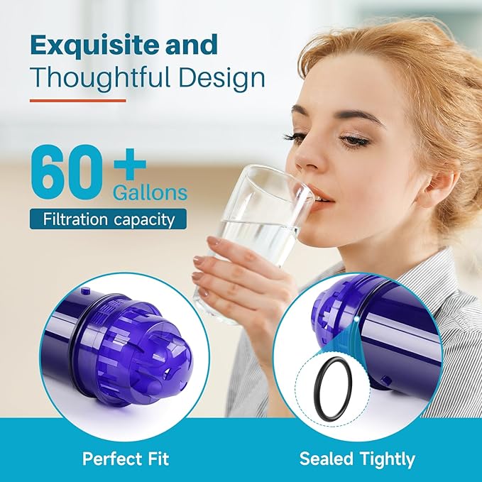 ICEPURE PPF001 Pitcher Water Filter Replacement for Pur CRF950Z, PPF951K, PPT700W, CR-1100C, DS-1800Z, CR-6000C, PPT711W, PPT711, PPT710W, PPT111W, PPT111R Pitchers and Dispensers, 6PACK