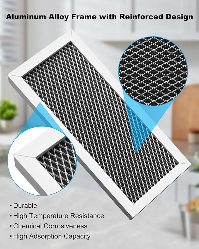2 Pcs Microwave Charcoal Filter for Samsung ME19R7041FT, ME19R7041FT/AA, ME19R7041FS, ME19R7041FS/AA, ME19R7041FB, ME19R7041FB/AA