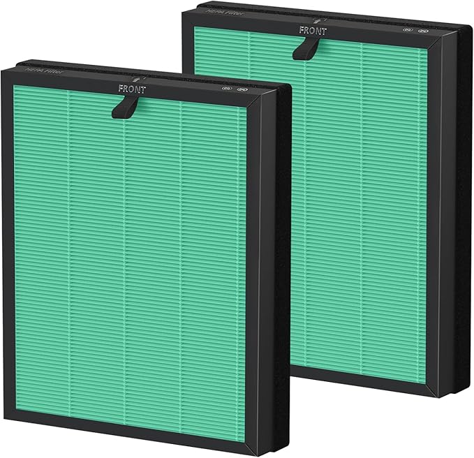 2 Pack MKD05 Air Filter Replacement for MK-D05 Air Purifier, 4-in-1 High-Efficiency Filter with Activated Carbon Filter – Pet Dander Version