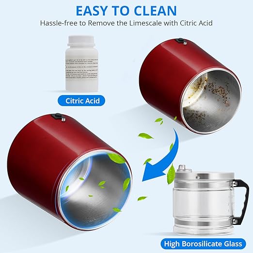 4L Water Distiller,Household Stainless Steel Distilled Water Purifier,Countertop Distilled Water Maker,4 Litre Distilled Water Machine for Home.Red.