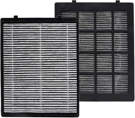 PUREBURG Replacement Filter Compatible with LUFTRUM C401 Car Air Purifier,2-Pack H13 True HEPA 3-Stage Filtration Activated Carbon 2-in-1