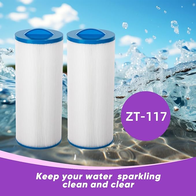 ZOTEE Spa Filter Replaces PAS-1342, Jacuzzi J300, 6541-383, Darlly 60605,PJW60TL, Filbur FC-2715, 6CH-961, PJW60TL-OT-F2S, Hot Tub Filter, 2 Pack