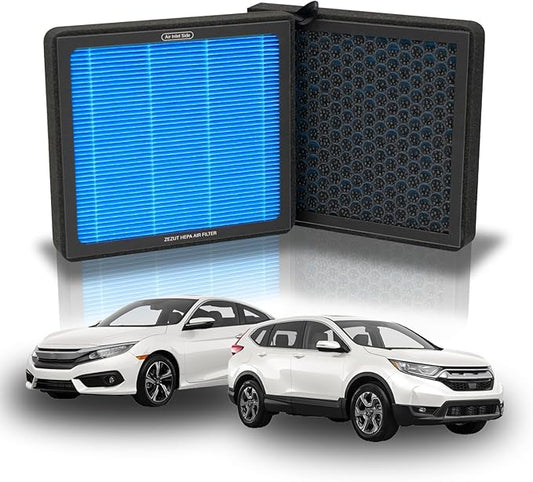 CF11182 Cabin Air Filter - fits Honda CR-V, Civic, Accord, Odyssey, HR-V, Clarity, CR-Z, Fit, Insight, Acura MDX, RDX, TLX, Integra | Honeycomb Structure with Activated Carbon Beads (1 Pack)