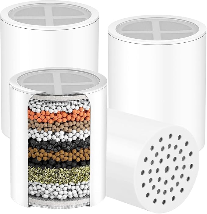Shower Head Replacement Filter Cartridge - Compatible with Eskiin High-Pressure Filtered Showerhead.(4PACK)