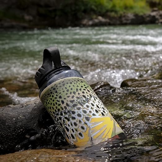 Epic Water Filters Nalgene OG Water Bottle with Filter, USA Made, BPA Free, Removes 99.99% Tap Water Contaminants, Forever Chemicals, Rep Your Water Art, 48 oz