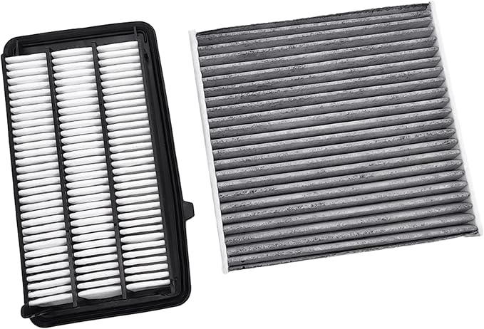 JTBU182-050 Replacement Cabin & Engine Air Filter For Honda CR-V 1.5L (2017-2022), Civic 1.5L (2016-2021), Replacement for CP182, CF11182, CA12050, 17220-5AA-A00