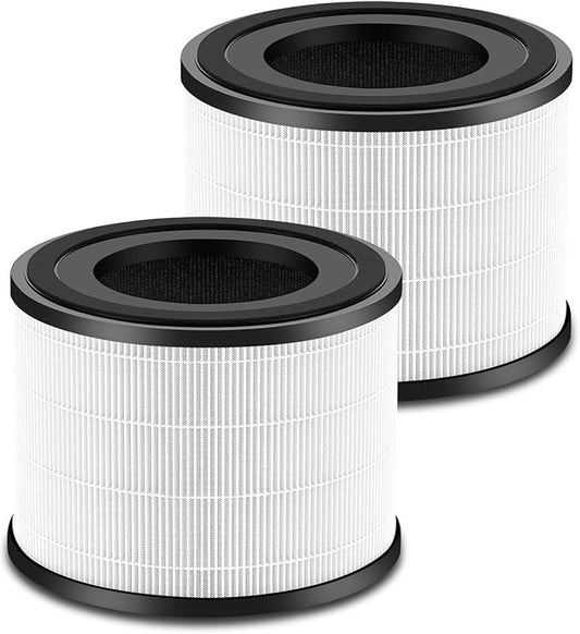 AP-S0610L Replacement Filter, Compatible with MOOKA AP-S0610L Air Purifier, 3-IN-1 H13 True Replacement Filter, Pre-filter & Activated Carbon filter for Pet Odors, 2 Pack