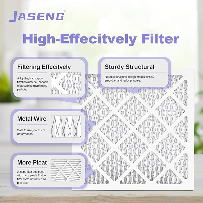 12x12x1 Furnace Air Filters 2 Pack, MERV 11 MPR 1000 & FPR 7 Filtering, HVAC Air Filter Replacement (exact dimensions: 11 3/4"x 11 3/4"x3/4")