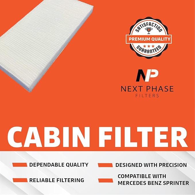 Cabin Air Filter Replacement - Pack of 1 - Made in USA - Compatible with Various Mercedes Benz Sprinter Models - Replaces O.E. A0008354800 and 0008354800